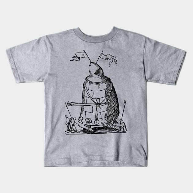 Grotesque #60 The Drolatic Dreams of Pantagruel (1565) Kids T-Shirt by n23tees